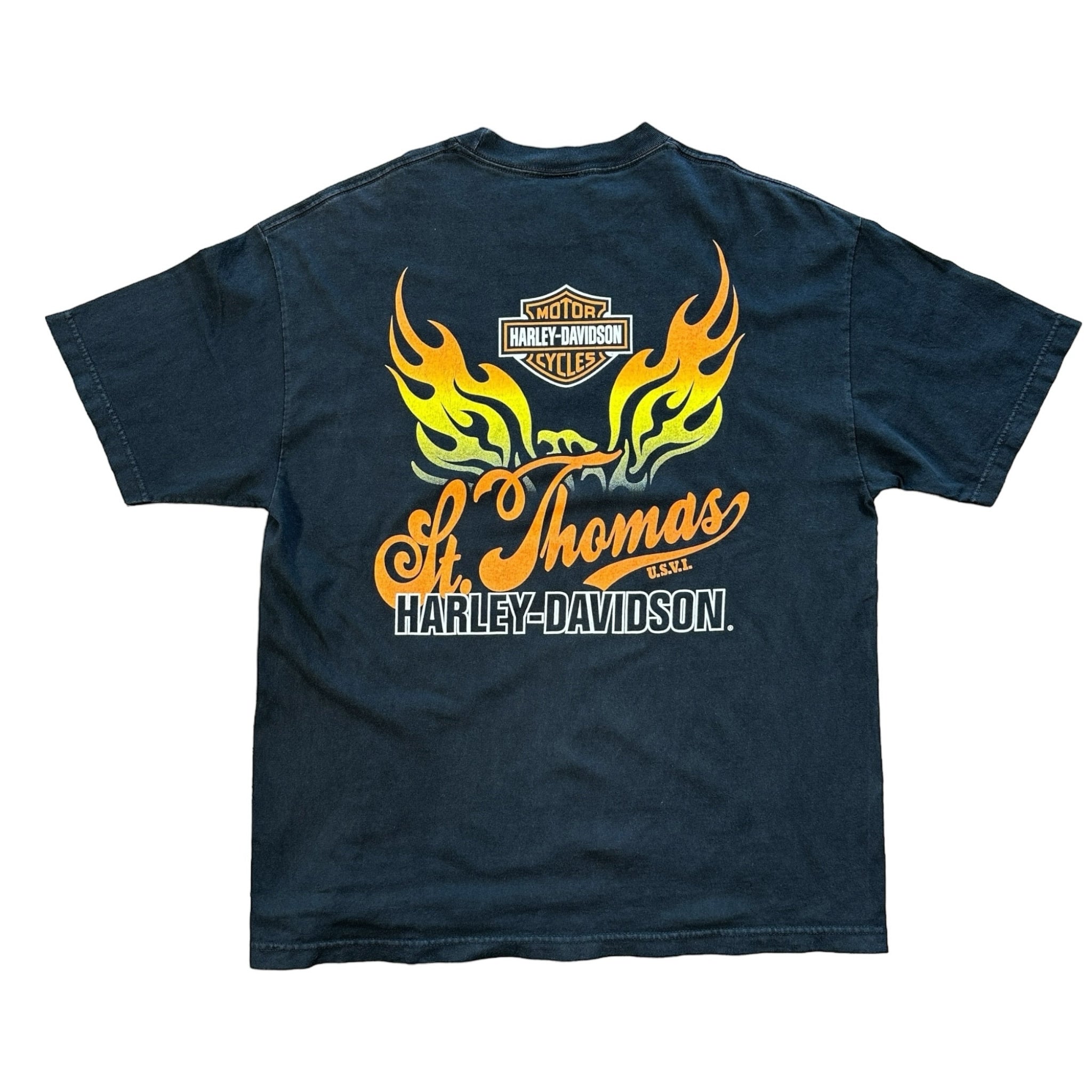 Harley Davidson Spade Chain LS Black XXL | Clotoh Vintage